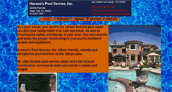 Desktop Screenshot of hansonspoolservice.com